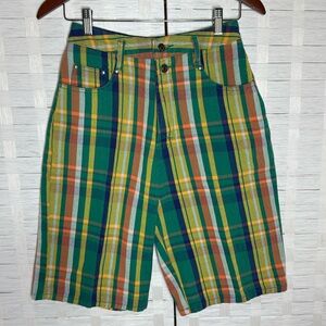 Vintage Colorful Union Bay Striped Bermuda 5 Pocket Shorts Size 3/4